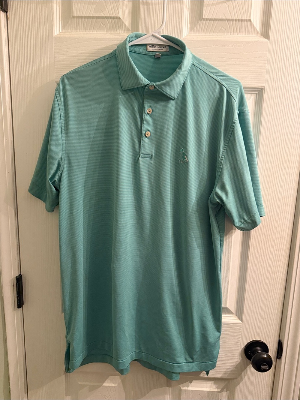 Peter Millar Jubilee Stripe Performance Polo Size Medium